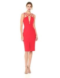 BCBGMAXAZRIA Sedonia Sleeveless Pencil Dress at Amazon